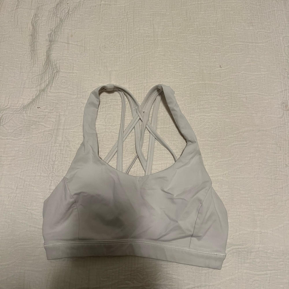 Lululemon white sports bra size 2